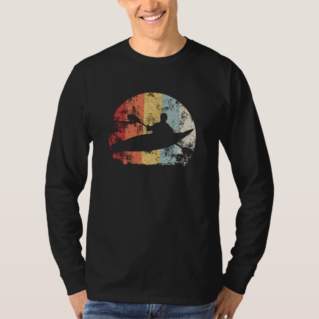 Kayaking Retro T Shirt (Framsida)