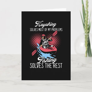 Kayaking, roligt fiske kort