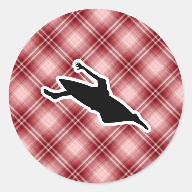 Kayaking Runt Klistermärke (Framsida)