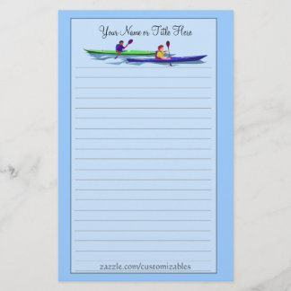 Kayaking Stationery Brevpapper