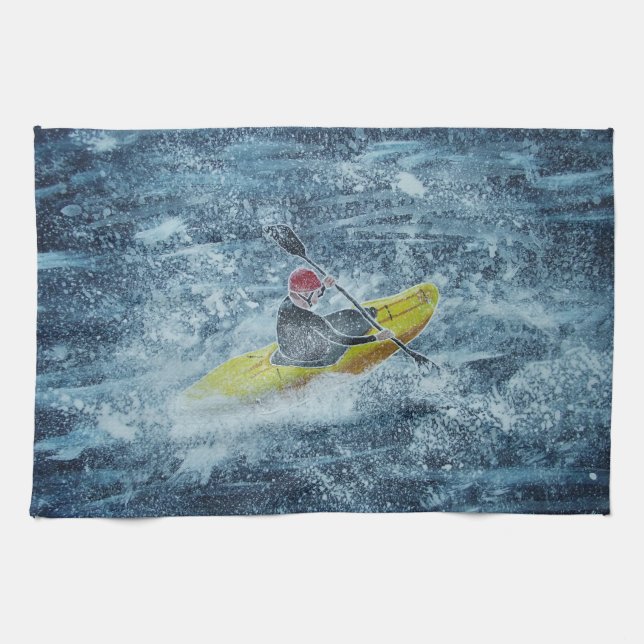 Kayaking tea towel kökshandduk (Horisontell)