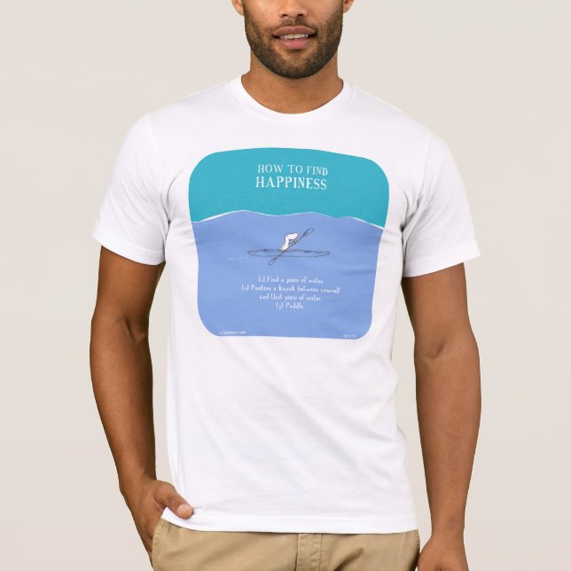 kayaking tee shirt (Framsida)
