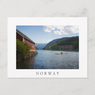 Kayaking the Hardangerfjord in Norge Vykort