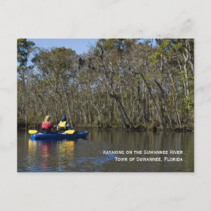 Kayaking the Suwannee River Postcard Vykort