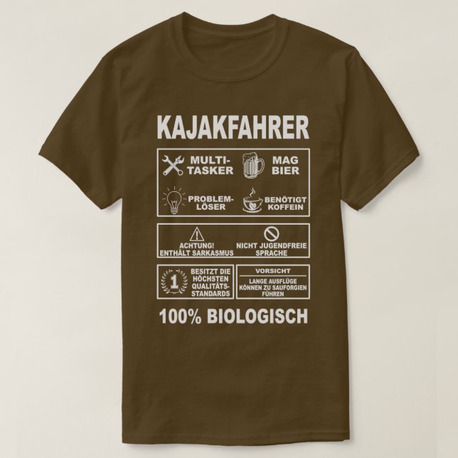 Kayaking Water Sports Paddling Kayaking Kayakers T Shirt (Design framsida)