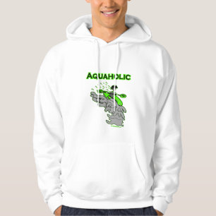 Kayaking Whitewater Silhouette Sweatshirt Med Luva