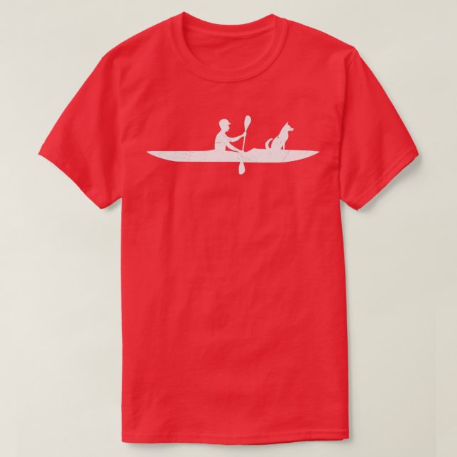 Kayaking with dog Funny Kayak Lover Gift Idea (2) T Shirt (Design framsida)
