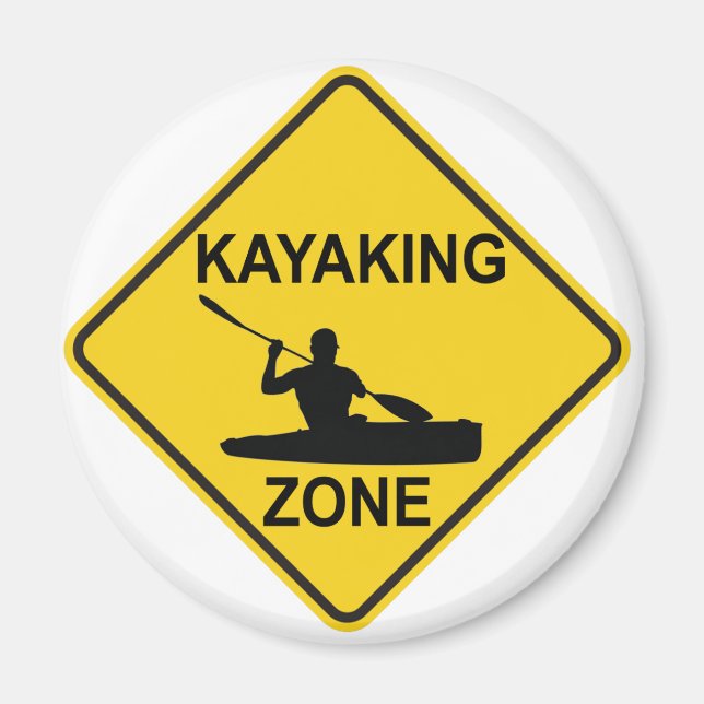 Kayaking Zon Magnet (Framsidan)