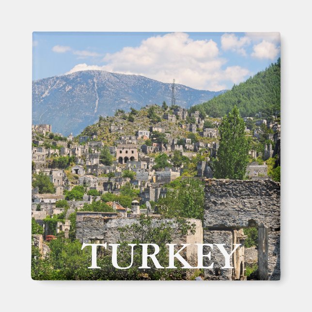 Kayakoy, TURKIET Magnet (Framsidan)
