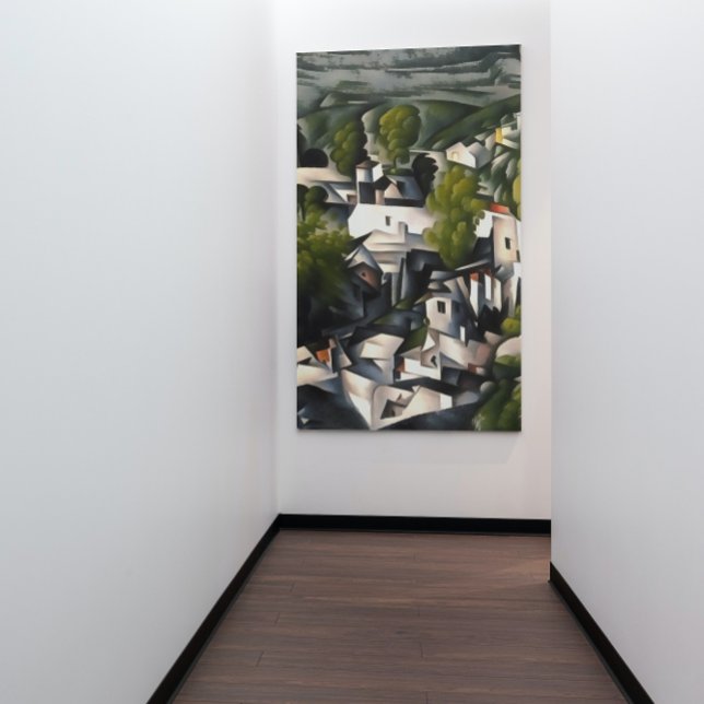 Kayakoy Village Greece Houses Abstrakt Art Poster (Skapare uppladdad)