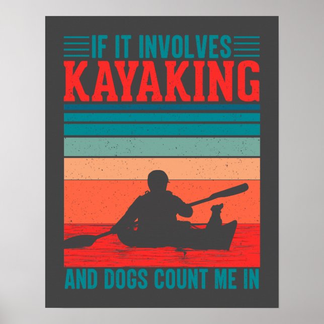 Kayaks och Hundar räknar mig in Poster (Framsidan)