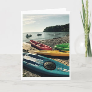 "Kayaks on Put-in-Bay"-hälsningskort Kort