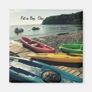 Kayaks på Put in Bay Magnet