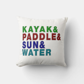 Kayaks & Paddle & Sol & Vatten - A Kayaking Kudde