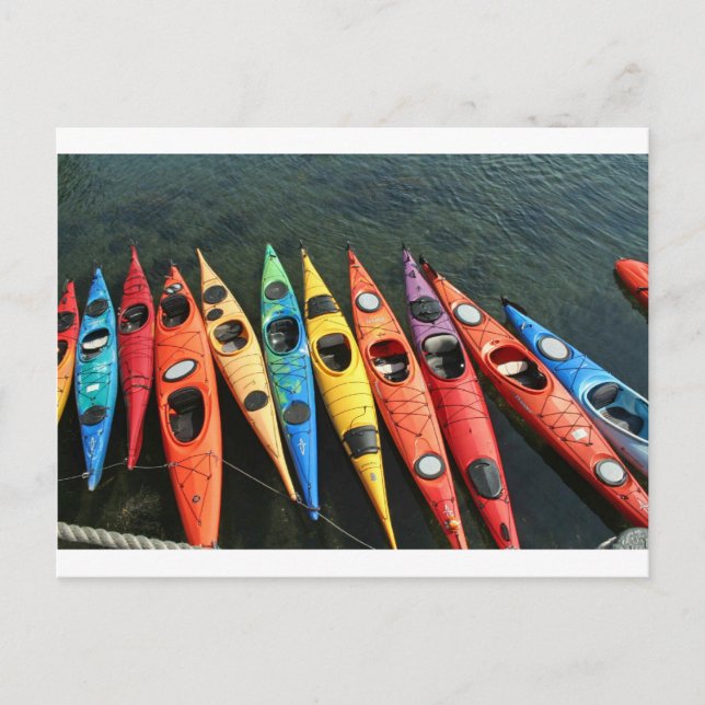 Kayaks! Vykort (Framsida)