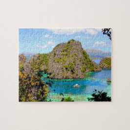Kayangan Sjö i Palawan Filippinerna Pussel