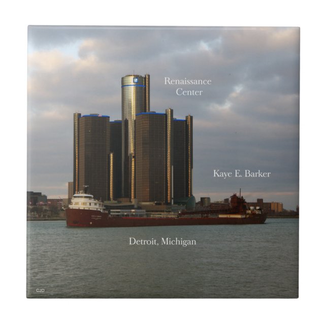 Kaye E. Barker Detroit-panel Kakelplatta (Framsidan)