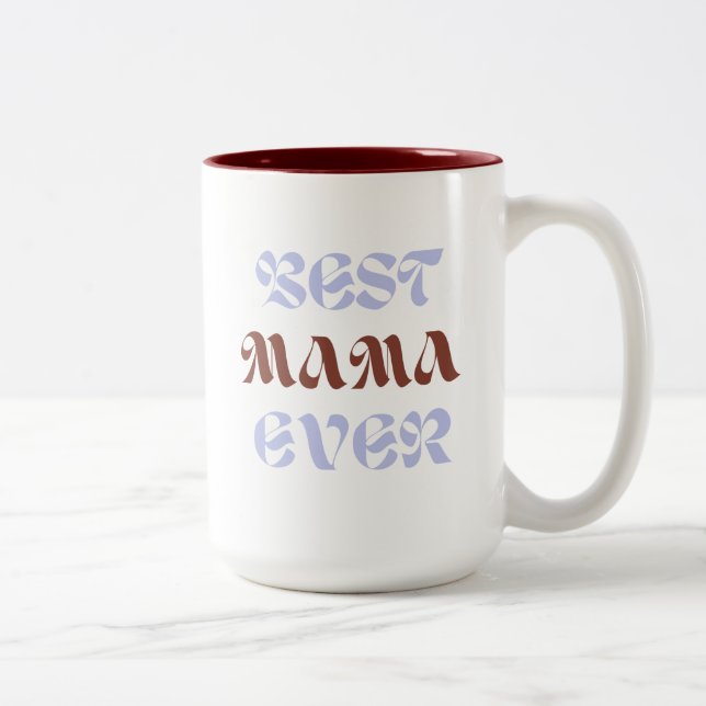 Kaye och Summer Bästa mamma någonsin Två-Tonad Mugg (Höger)