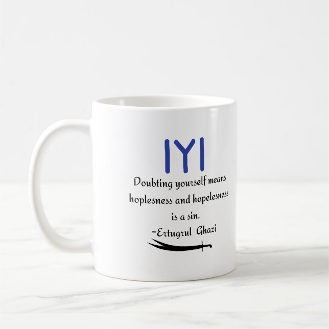 Kayi Ertugrul Ghazi Quote om Hopelessnes Kaffemugg (Vänster)
