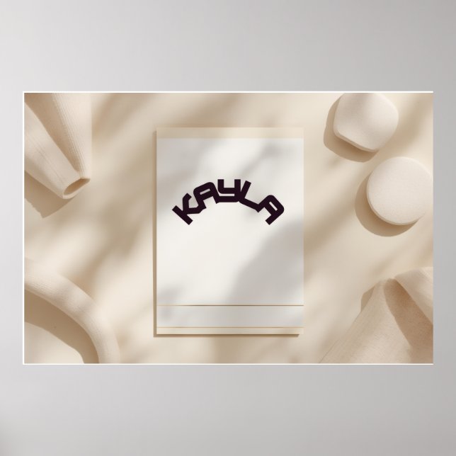 Kayla Aesthetic Minimalist Name Poster – Personal (Framsidan)