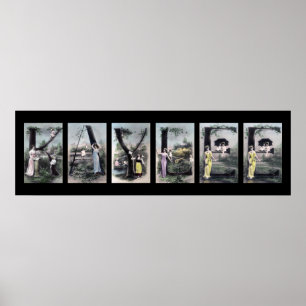 KAYLEE Alphabet Brev Namn Art Poster