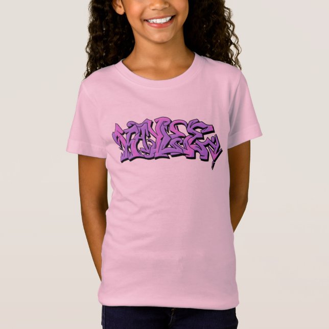 Kaylee Graffiti Namn T Shirt (Framsida)