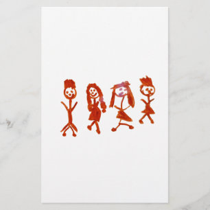 Kaylee min familj 2013 Art1a Hoboken MUSEET Zaz Brevpapper