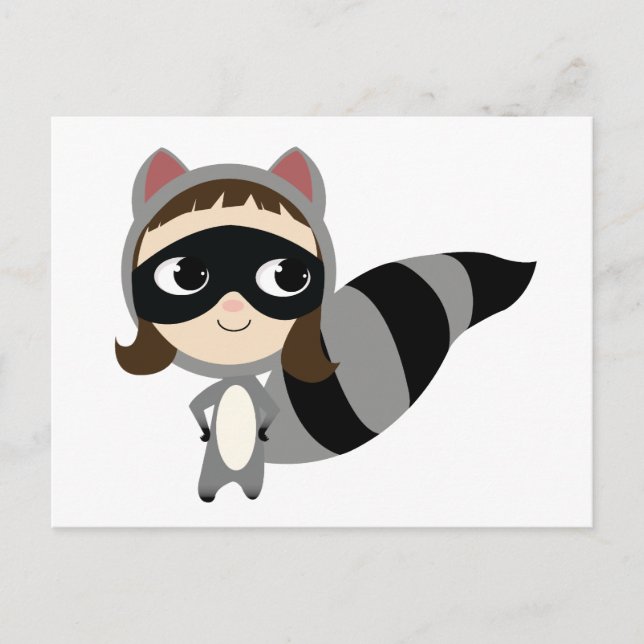 Kaylee Raccoon! Vykort (Framsida)