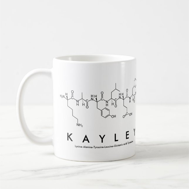 Kayley peptide namn mugg (Vänster)