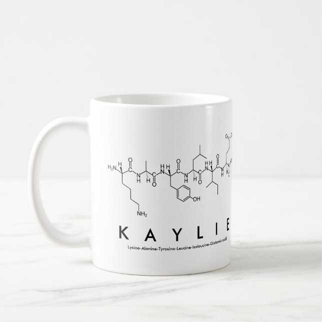 Kaylie peptide namn mugg (Vänster)