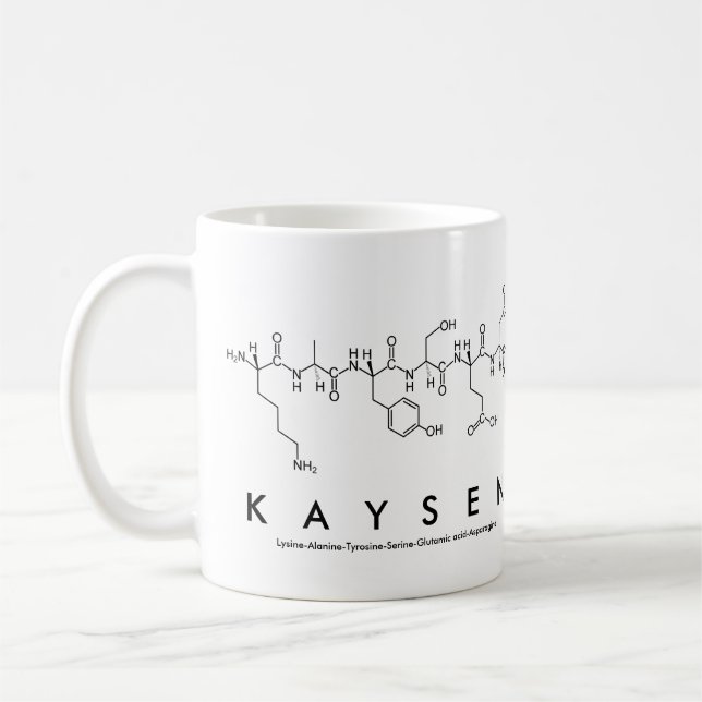Kaysen peptide namn mugg (Vänster)
