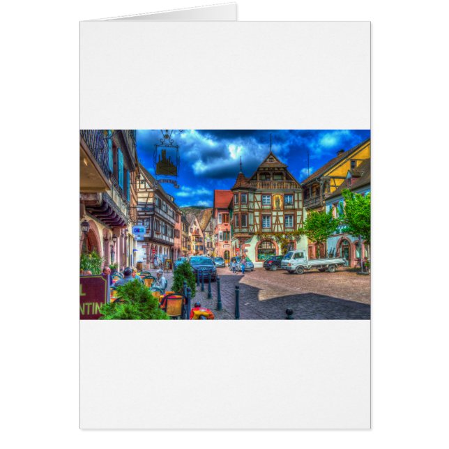 Kaysersberg Alsace Frankrike Hälsningskort (Framsidan)