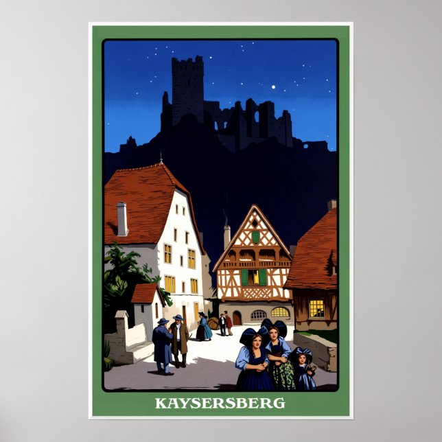 Kaysersberg, Frankrike Affisch (Framsidan)