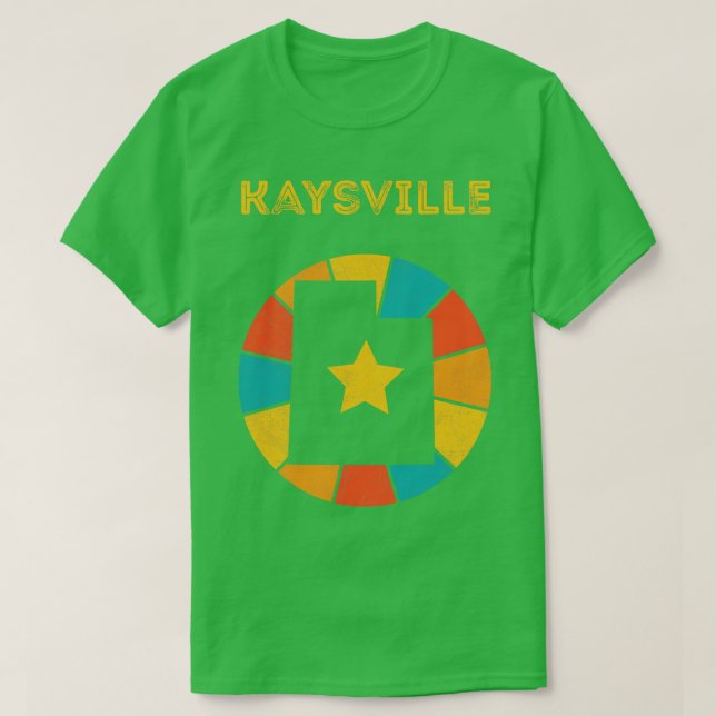 Kaysville Utah Vintage Distress Souvenir 1 T Shirt (Design framsida)