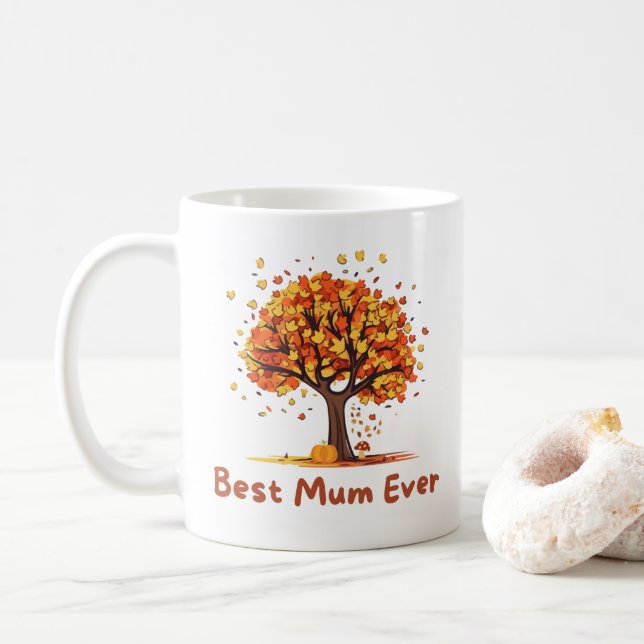 Kayte och sommarfläktens bästa Morsa någonsin Kaffemugg (Med munk)