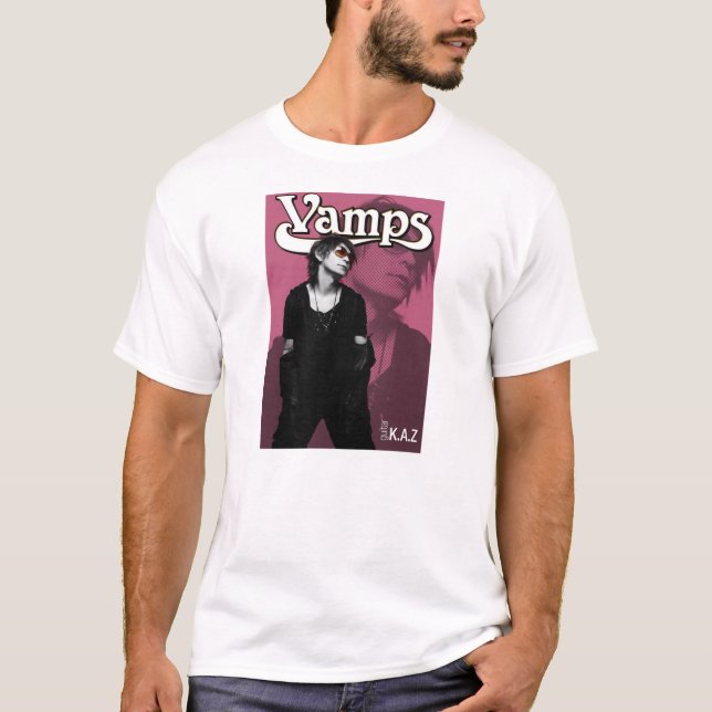 Kaz gitarrer spela vamp t-shirt (Framsida)