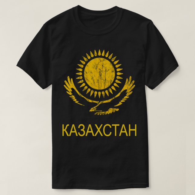 Kazakhstan Eagle Kazakh Roots Kazak Roots Kazakhst T Shirt (Design framsida)