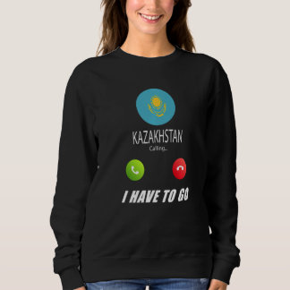 Kazakhstan Flagga Souvenir Kazakstan Ropar Är  T Shirt