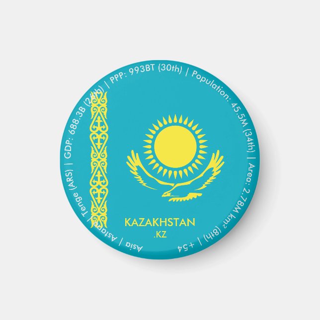 Kazakhstan Magnet (Framsidan)