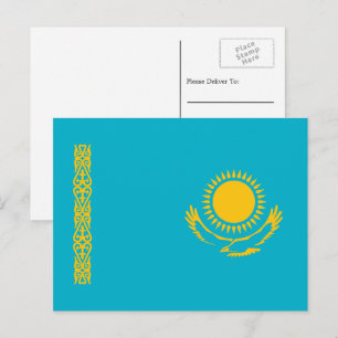 Kazakiska flaggan, Kazakstans flagga Vykort