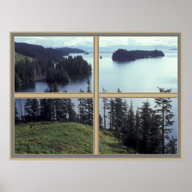 Kazakstan Bay Alaska Poster (Framsidan)