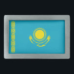 Kazakstan Flagga<br><div class="desc">Patriotisk flagga i Kazakstan.</div>