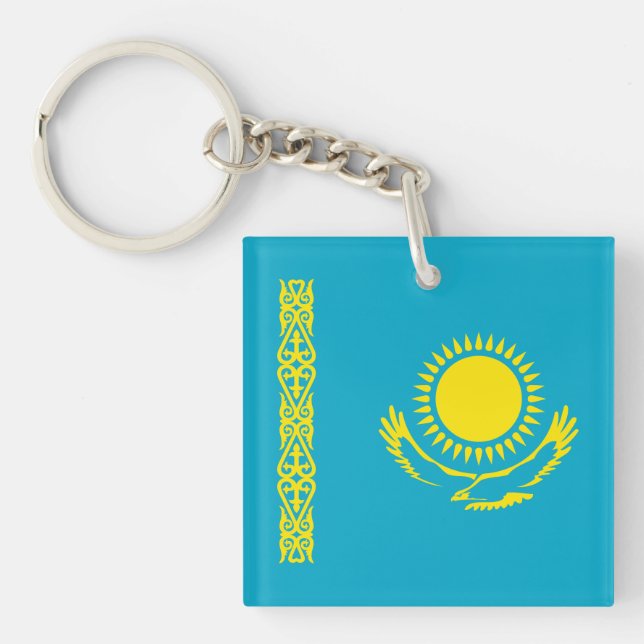 Kazakstan Flagga (Framsidan)