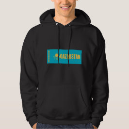Kazakstan Flagga Hoodie