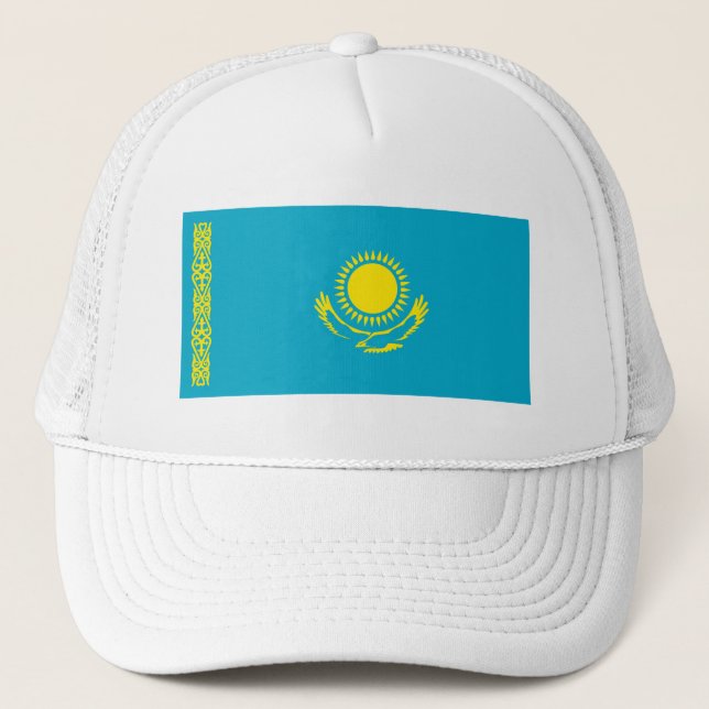Kazakstan Flagga Keps (Framsida)