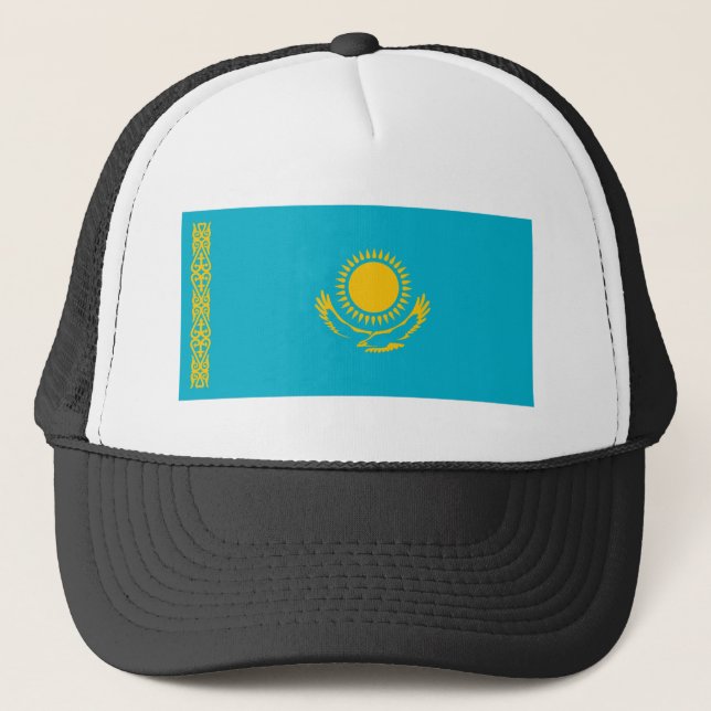 Kazakstan Flagga Keps (Framsida)