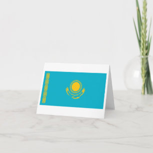 Kazakstan Flagga Kort