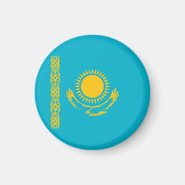 Kazakstan flagga magnet