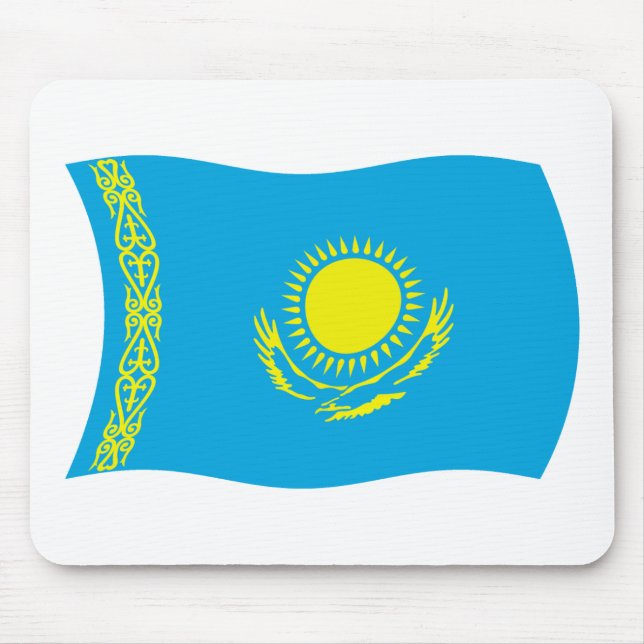 Kazakstan Flagga Mousepad Musmatta (Framsidan)