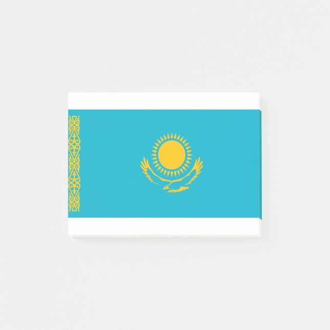 Kazakstan Flagga Post-it Block (Framsida)
